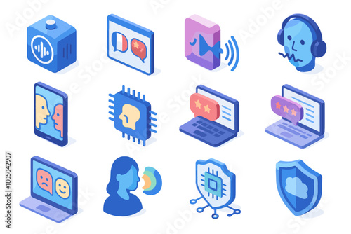 Icon translator shield chip model engine vector speech ai algorithm language