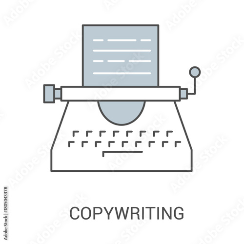 Copywriting Content Writing Blog Article Text Creation Strategy Marketing Business Outline Vector