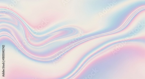 Wallpaper Mural Abstract iridescent background with fluid wavy lines and pastel colors Torontodigital.ca