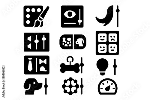 Icon tail accessory pet cyber name icons eye scaling lighting tool dial