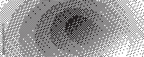 Pixelated Bitmap Gradient Texture with Black and White Dither Pattern. Abstract Glitch-Style Background. Vector illustration.