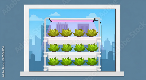 Indoor Vertical Farming System for Fresh Lettuce Production