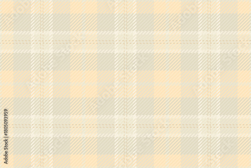Carpet vector background plaid, tough fabric texture pattern. Part tartan textile check seamless in light and bisque colors.