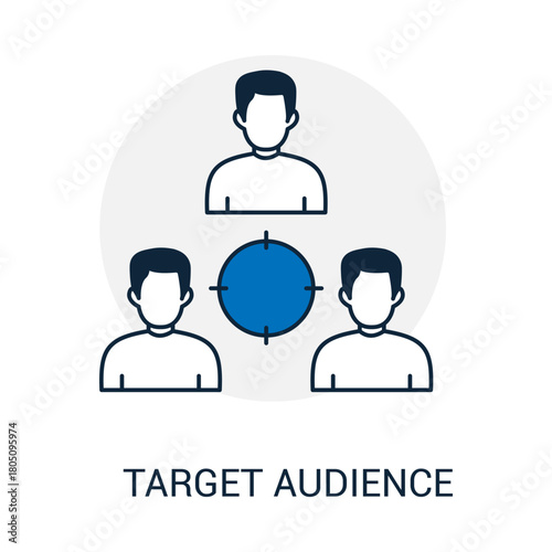 User Group Profile People Segmentation Business Brand Focus Goal Concept Icon