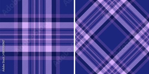 Elegant purple tartan patterns. Traditional Scottish fabric design, perfectly suited for textiles, backgrounds, or fashionrelated projects. Versatile and classic.