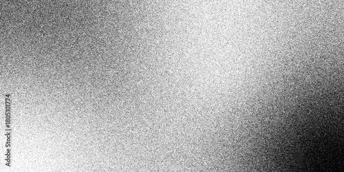 Abstract monochrome halftone texture for background or overlay. Vector black and white halftone texture, transitioning smoothly from dark to light with a dense arrangement of dots. Design concept 
