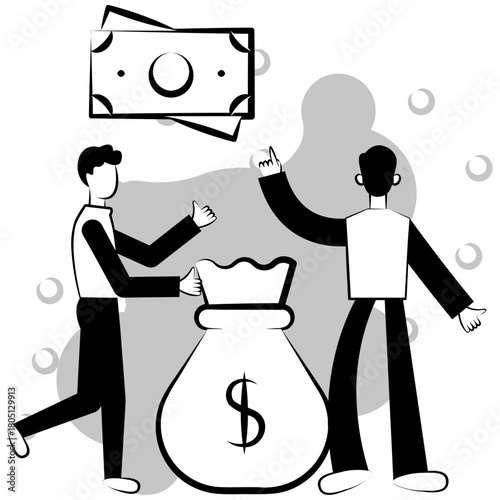Man with money