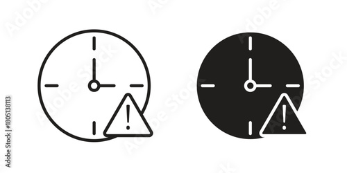 Alarm exclamation icon concept vector illustration. logotype icon designs