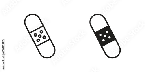 Band aid icon concept vector illustration. logotype icon designs