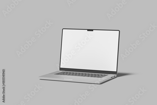 Modern Laptop Screen Blank Mockup