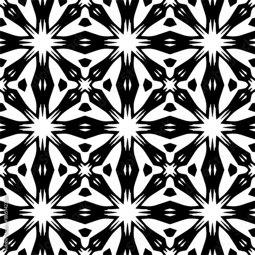  Abstract texture for fabric print, clotht,card, table cloth,tapestry, furniture, banner, cover, invitation, decoration, wrapping.Seamless repeating pattern. Black and white color.