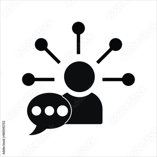 skills language icons. simple solid vector