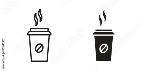 Coffee icon concept vector illustration. logotype icon designs