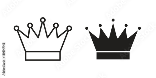 Crown icon concept vector illustration. logotype icon designs