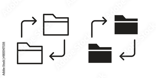 Data transfer icon concept vector illustration. logotype icon designs