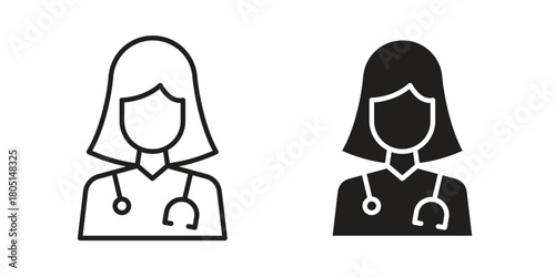 Doctor icon concept vector illustration. logotype icon designs