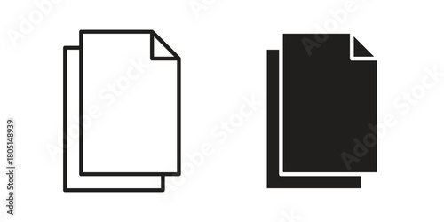 Duplicate icon concept vector illustration. logotype icon designs