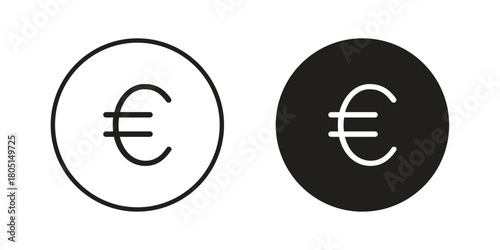 Euro icon concept vector illustration. logotype icon designs