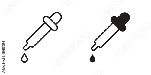 Eye dropper icon concept vector illustration. logotype icon designs
