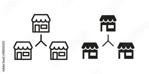 Franchise icon concept vector illustration. logotype icon designs