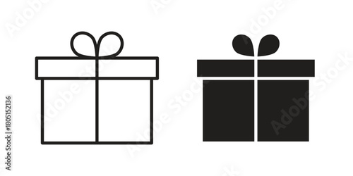 Gift icon concept vector illustration. logotype icon designs