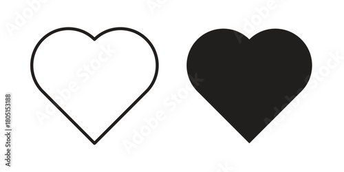 Heart icon concept vector illustration. logotype icon designs
