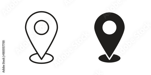 Map marker icon concept vector illustration. logotype icon designs