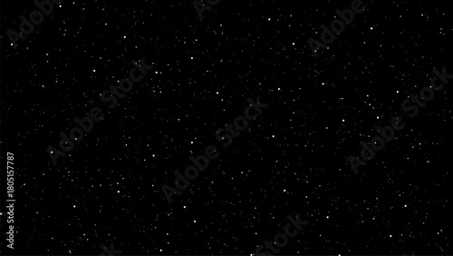White dots or particles on a dark background. Abstract digital pattern for texture, overlay, effect, or space background concept.
