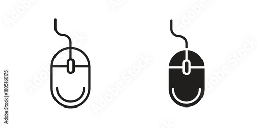 Mouse icon concept vector illustration. logotype icon designs