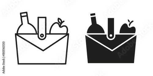 Picnic icon concept vector illustration. logotype icon designs