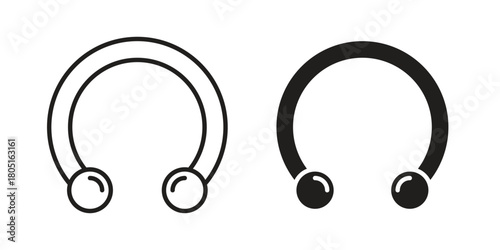 Piercing icon concept vector illustration. logotype icon designs