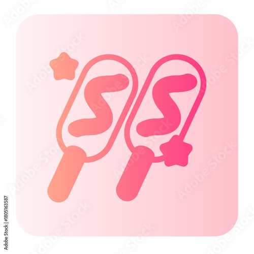 corn dog gradient icon