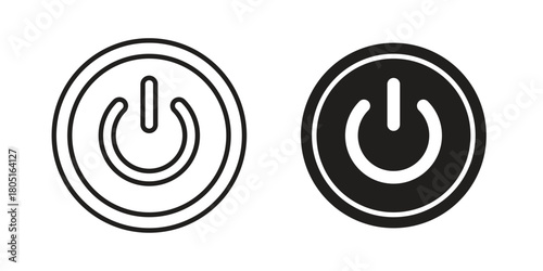 Power icon concept vector illustration. logotype icon designs
