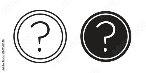 Question icon concept vector illustration. logotype icon designs