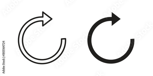 Redo icon concept vector illustration. logotype icon designs