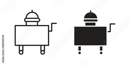 Room service icon concept vector illustration. logotype icon designs
