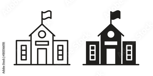 school icon concept vector illustration. logotype icon designs