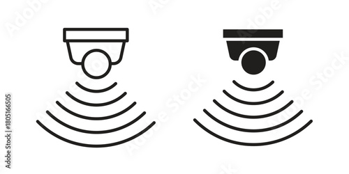 Sensor icon concept vector illustration. logotype icon designs