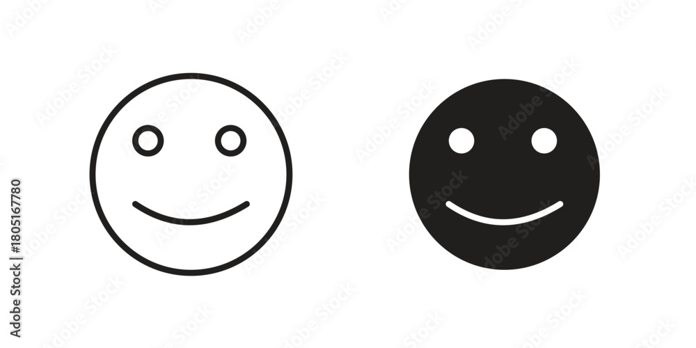 Fototapeta premium Smile wink icon concept vector illustration. logotype icon designs