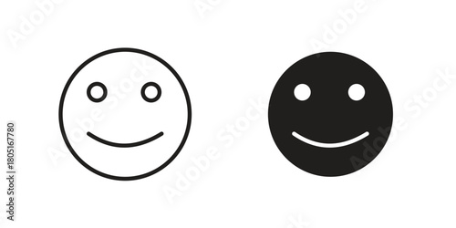 Smile wink icon concept vector illustration. logotype icon designs