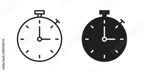 Stopwatch icon concept vector illustration. logotype icon designs