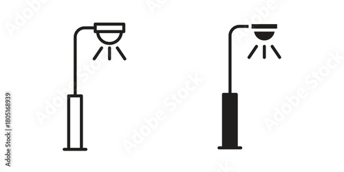 Street light icon concept vector illustration. logotype icon designs