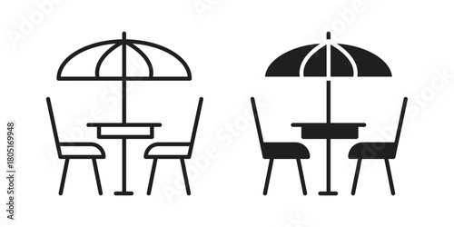 Terrace icon concept vector illustration. logotype icon designs