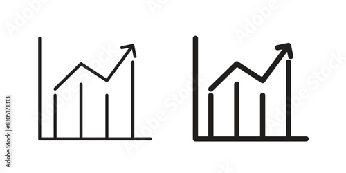 Trend Arrow icon concept vector illustration. logotype icon designs