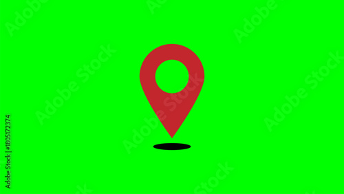 Minimal map location icon representing a marked spot or destination. Designed for navigation apps, route tracking, coordinates, and geolocation services.