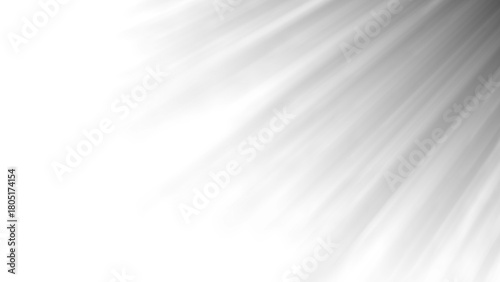 Abstract light rays emanating from the corner on a transparent background, creating a bright and ethereal effect for various design applications