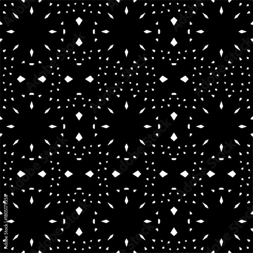  Abstract texture for fabric print, clotht,card, table cloth,tapestry, furniture, banner, cover, invitation, decoration, wrapping.Seamless repeating pattern. Black and white color.
