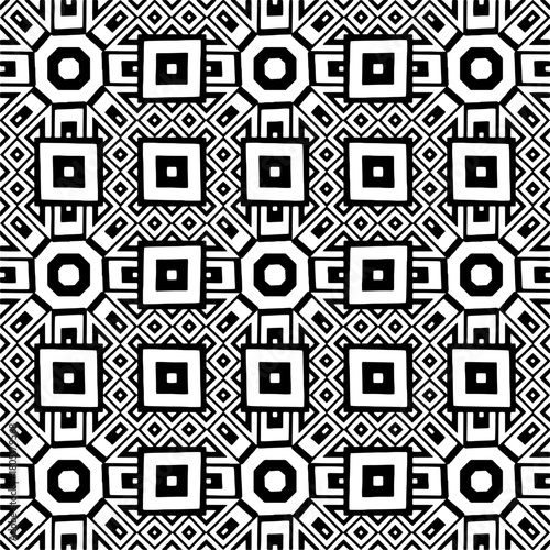  Abstract texture for fabric print, clotht,card, table cloth,tapestry, furniture, banner, cover, invitation, decoration, wrapping.Seamless repeating pattern. Black and white color.