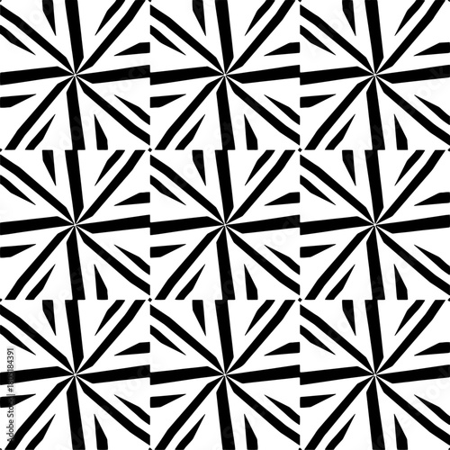 Abstract texture for fabric print, clotht,card, table cloth,tapestry, furniture, banner, cover, invitation, decoration, wrapping.Seamless repeating pattern. Black and white color.