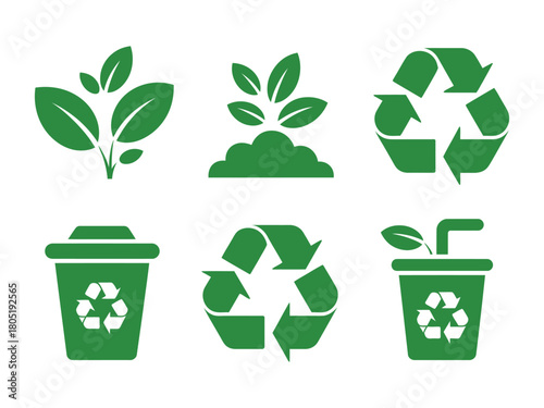 Green icons representing recycling and nature conservation are displayed.